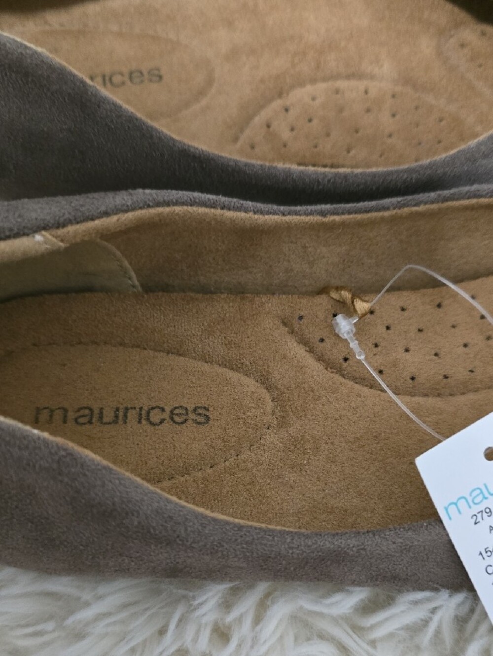 Maurices Taupe Suede Pointed Flats - Picture 3 of 5